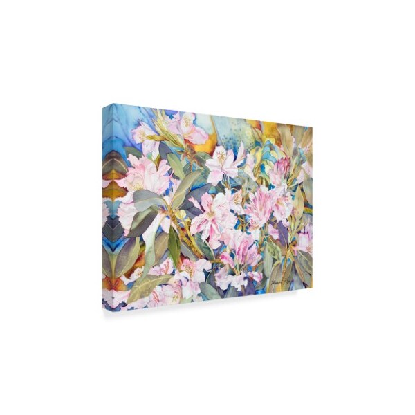 Sharon Pitts 'Rhododendrons' Canvas Art,35x47